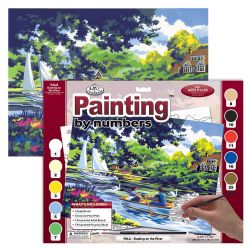 PEINTURE À NUMÉROS ADULTE LARGE - BALADE SUR LA RIVIERE
